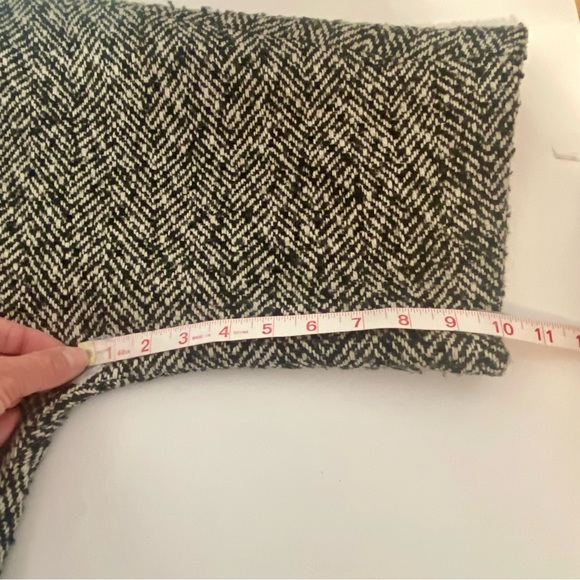 Anne Klein Elegant Black & White Tweed 3/4 sleeve Cropped Swing Lined Jacket, 10 - Picture 16 of 16